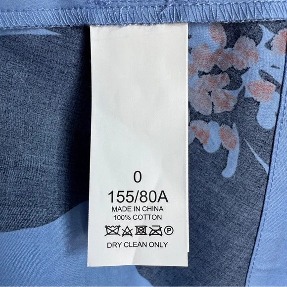 KATE SPADE Grand Flora Poplin Midi Dress - Blue Heron - OUMU1251 - Sz 0 - Picture 8 of 9